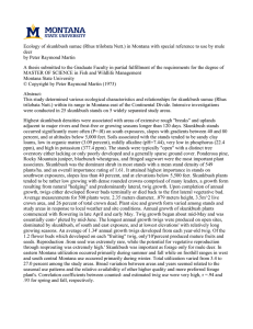 Ecology of skunkbush sumac (Rhus trilobata Nutt.) in Montana with... deer