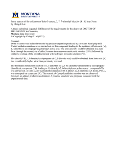 Some aspects of the oxidation of delta-3-carene, 3, 7, 7-trimethyl... by Ching-E Lai