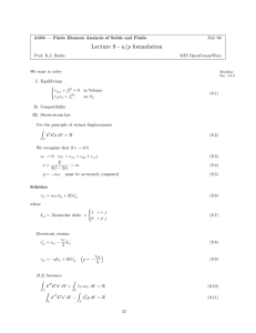 Lecture 9 - u/p formulation