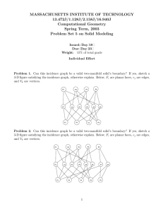 MASSACHUSETTS INSTITUTE OF TECHNOLOGY 13.472J/1.128J/2.158J/16.940J Computational Geometry Spring Term, 2003
