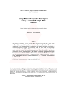 Energy-Efficient Cooperative Relaying over Fading Channels with Simple Relay Selection