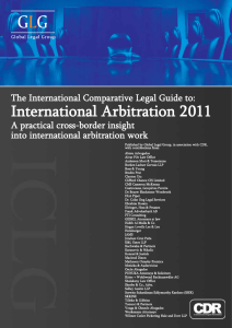 International Arbitration 2011