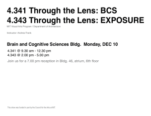 4.341 Through the Lens: BCS 4.343 Through the Lens: EXPOSURE