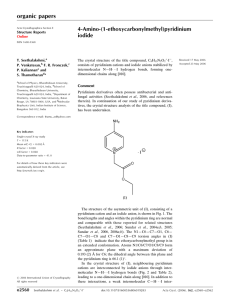 organic papers 4-Amino-(1-ethoxycarbonylmethyl)pyridinium iodide