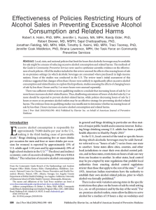 Effectiveness of Policies Restricting Hours of Consumption and Related Harms