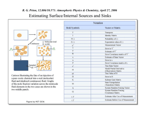 Estimating Surface/Internal Sources and Sinks Figure by MIT OCW.