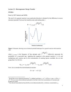 Lecture 23 - Heterogeneous Charge Transfer 5/9/2014 R