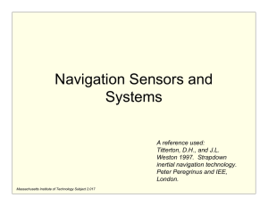 Navigation Sensors and Systems