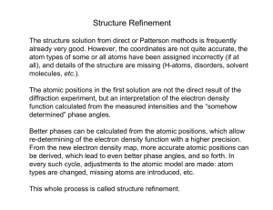 Structure Refinement
