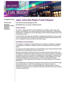 Japan Joins Asia Region Funds Passport Announcement