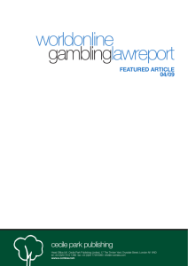 worldonline lawreport gambling cecile park publishing