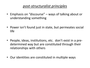 post-structuralist principles