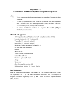 Experiment Ultrafiltration