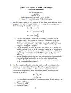 5.61 Quantum Mechanics Fall 2013 Problem Set #8