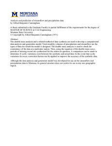 Analysis and prediction of streamflow and precipitation data