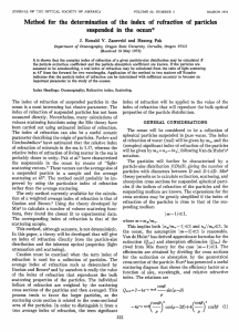 Method  for  the  determination  of ... suspended  in  the  ocean*