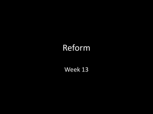 Reform Week 13