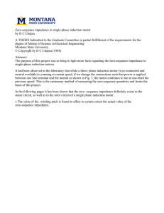 Zero-sequence impedance in single-phase induction motor by H C Chopra
