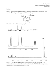 Chemistry 5.46 Organic Structure Determination Spring 2004