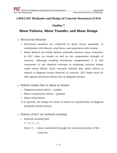 1.054/1.541 Mechanics and Design of Concrete Structures Spring 2004 Prof. Oral Buyukozturk