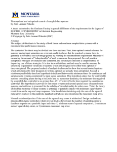 Time-optimal and suboptimal control of sampled-data systems by John Leonard Pokoski