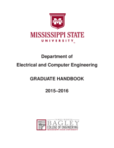 Department of Electrical and Computer Engineering GRADUATE HANDBOOK 2015–2016