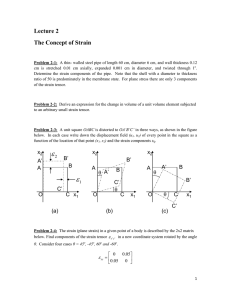 Lecture 2 The Concept of Strain