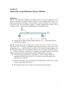 Lecture 6 Moderately Large Deflection Theory of Beams