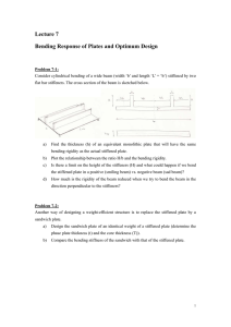 Lecture 7 Bending Response of Plates and Optimum Design