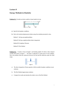 Lecture 8 Energy Methods in Elasticity l