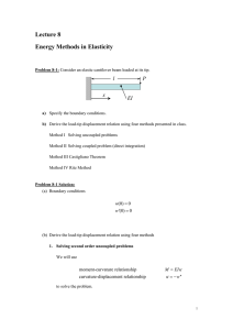 Lecture 8 Energy Methods in Elasticity l