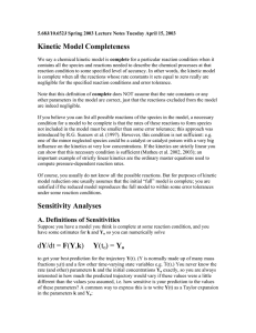 Kinetic Model Completeness