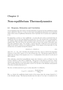 Non-equilibrium Chapter 2.1