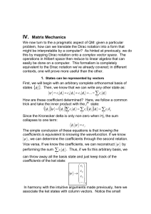 IV. Matrix Mechanics