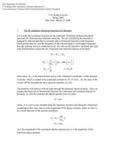 MIT Department of Chemistry� 5.74, Spring 2004: Introductory Quantum Mechanics II
