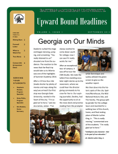 Upward Bound Headlines Georgia on Our Minds