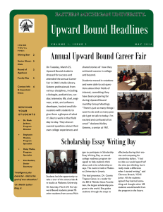 Upward Bound Headlines Annual Upward Bound Career Fair