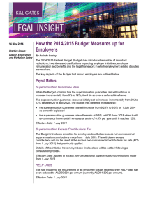 How the 2014/2015 Budget Measures up for Employers