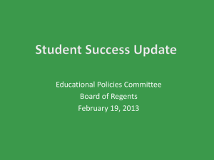 Educational Policies Committee Board of Regents February 19, 2013