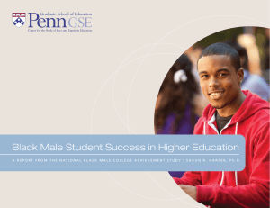 Black Male Student Success in Higher Education