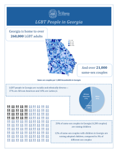 LGBT People in Georgia 21,000 same-sex couples