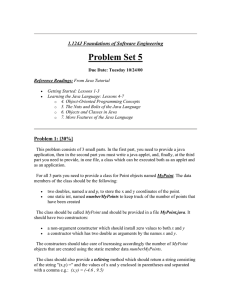 Problem Set 5  1.124J Foundations of Software Engineering
