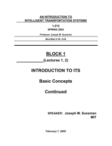 BLOCK 1 INTRODUCTION TO ITS Basic Concepts Continued
