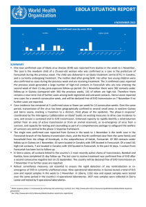 EBOLA SITUATION REPORT  SUMMARY