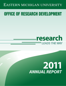 2011 research OFFICE OF RESEARCH DEVELOPMENT ANNUAL REPORT