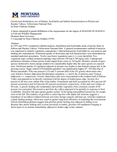 Grizzly bear distribution, use of habitats, food habits and habitat... Hayden Valleys, Yellowstone National Park