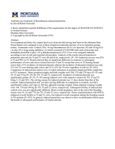 Antibiotic pre-treatment of flumethasone induced parturition by David Robert Griswold