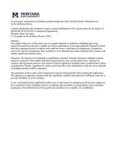 An economic comparison of skidding methods employed in the Northern... by David Bruce Brown