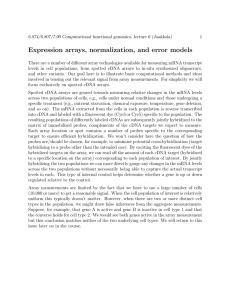 Expression  arrays,  normalization,  and  error ...