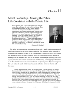 11 Chapter  Moral Leadership - Making the Public